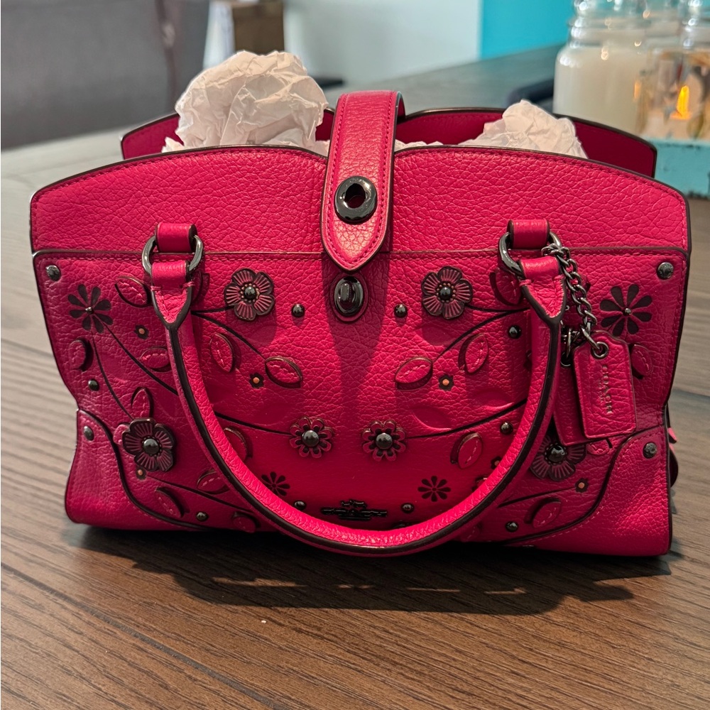 Coach MERCER SATCHEL 24 WITH TEA ROSE satchel crossbody